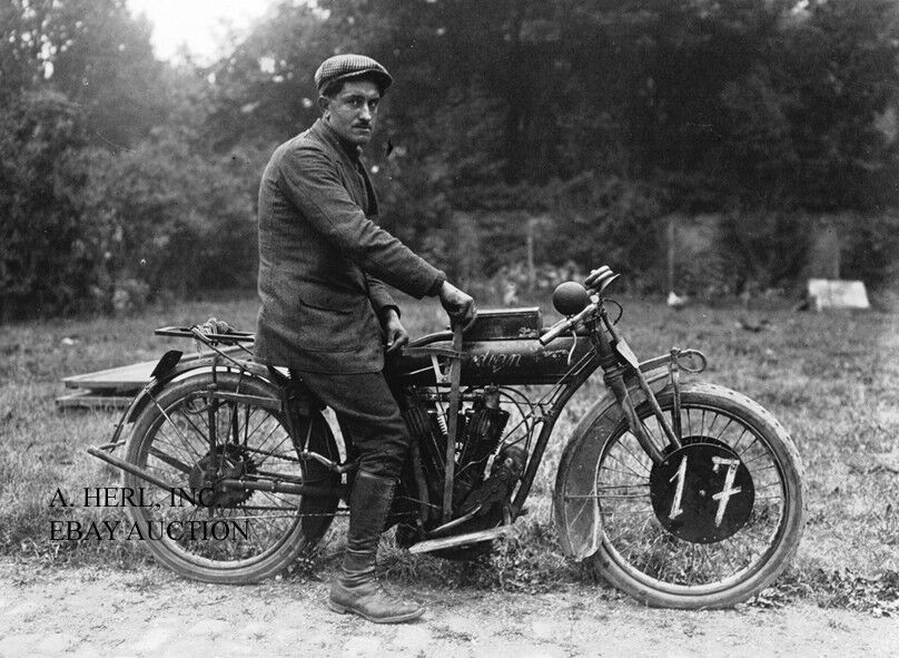 Indian 8-valve V-twin factory racer Bernard 1919 Paris-Reims-Paris motorcycle 