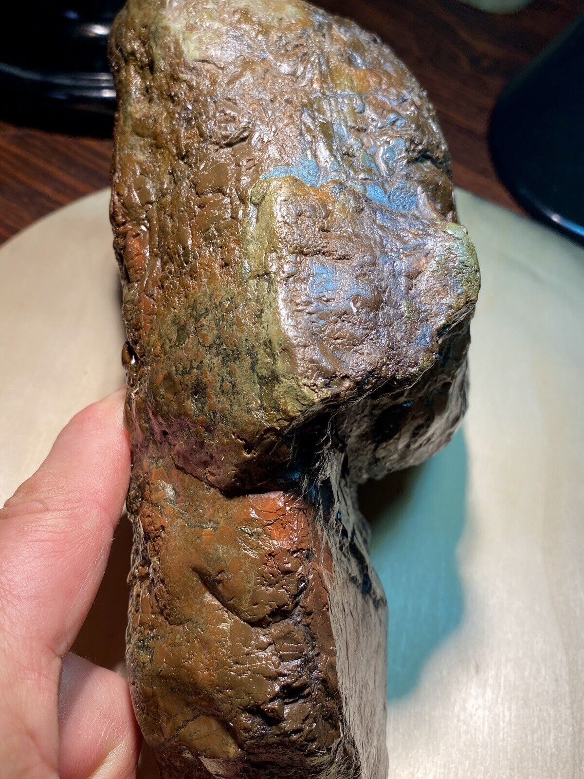 Super Dense Jasper Multi Colored Rough Natural Stone w/ Really Cool Shape 6+lb