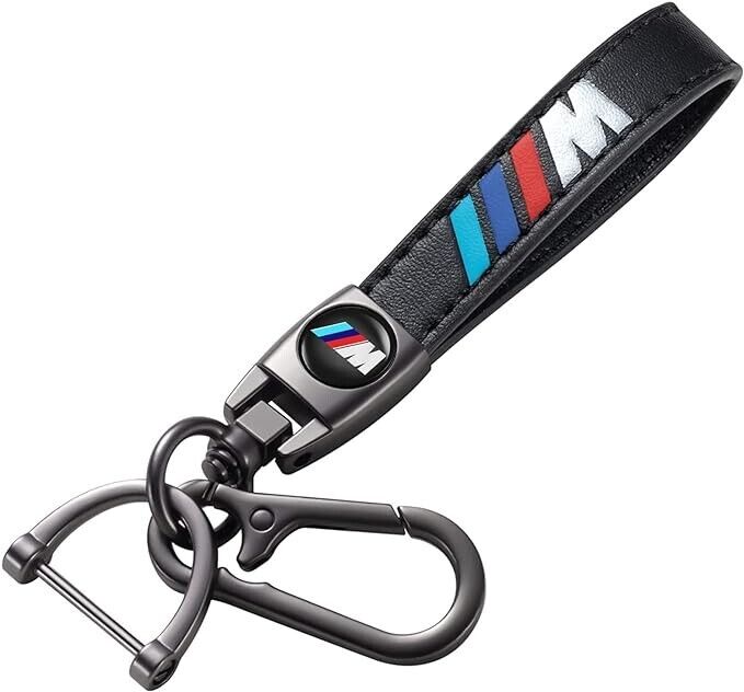 Bmw M power Leather strap keychain clip m2 m3 m4 m5 m8