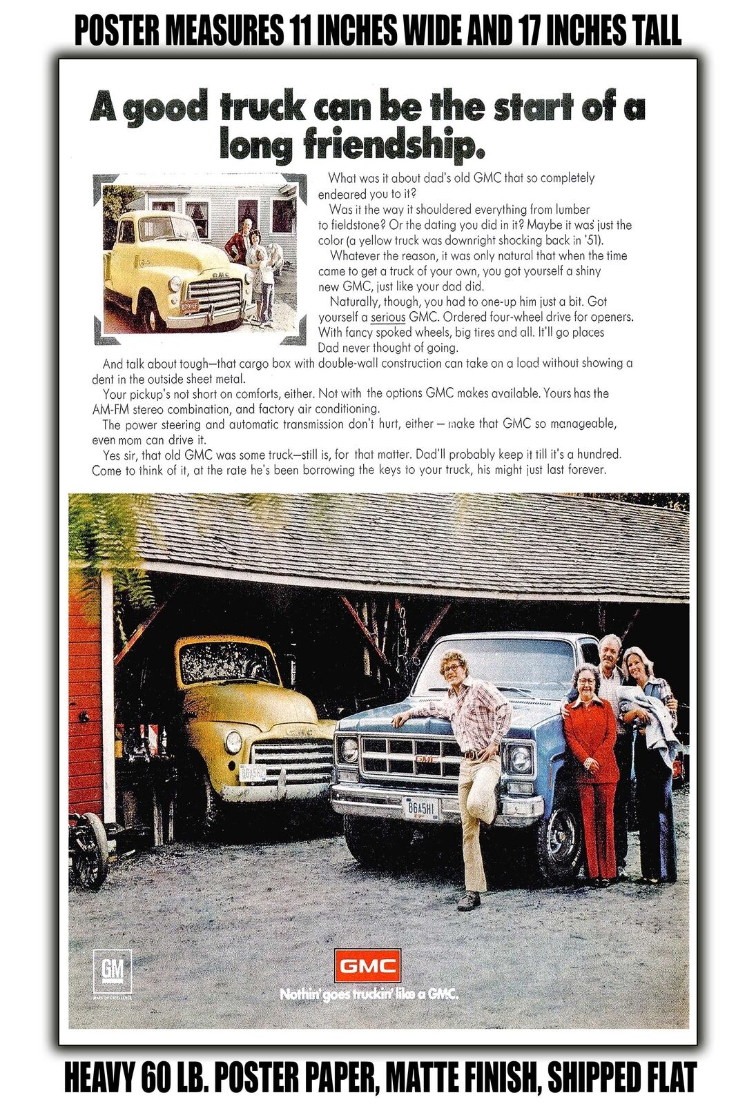 11x17 POSTER - 1978 GMC: A Good Truck Can Be the Start of a Long Friendship