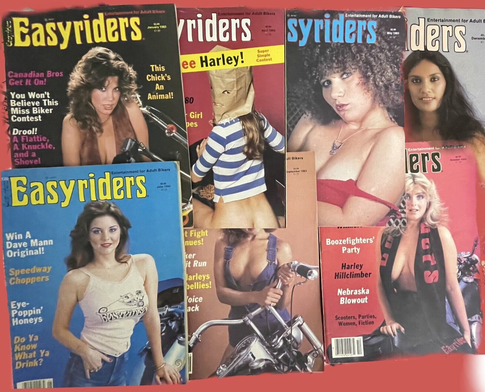 vintage easyriders magazine lot 1983
