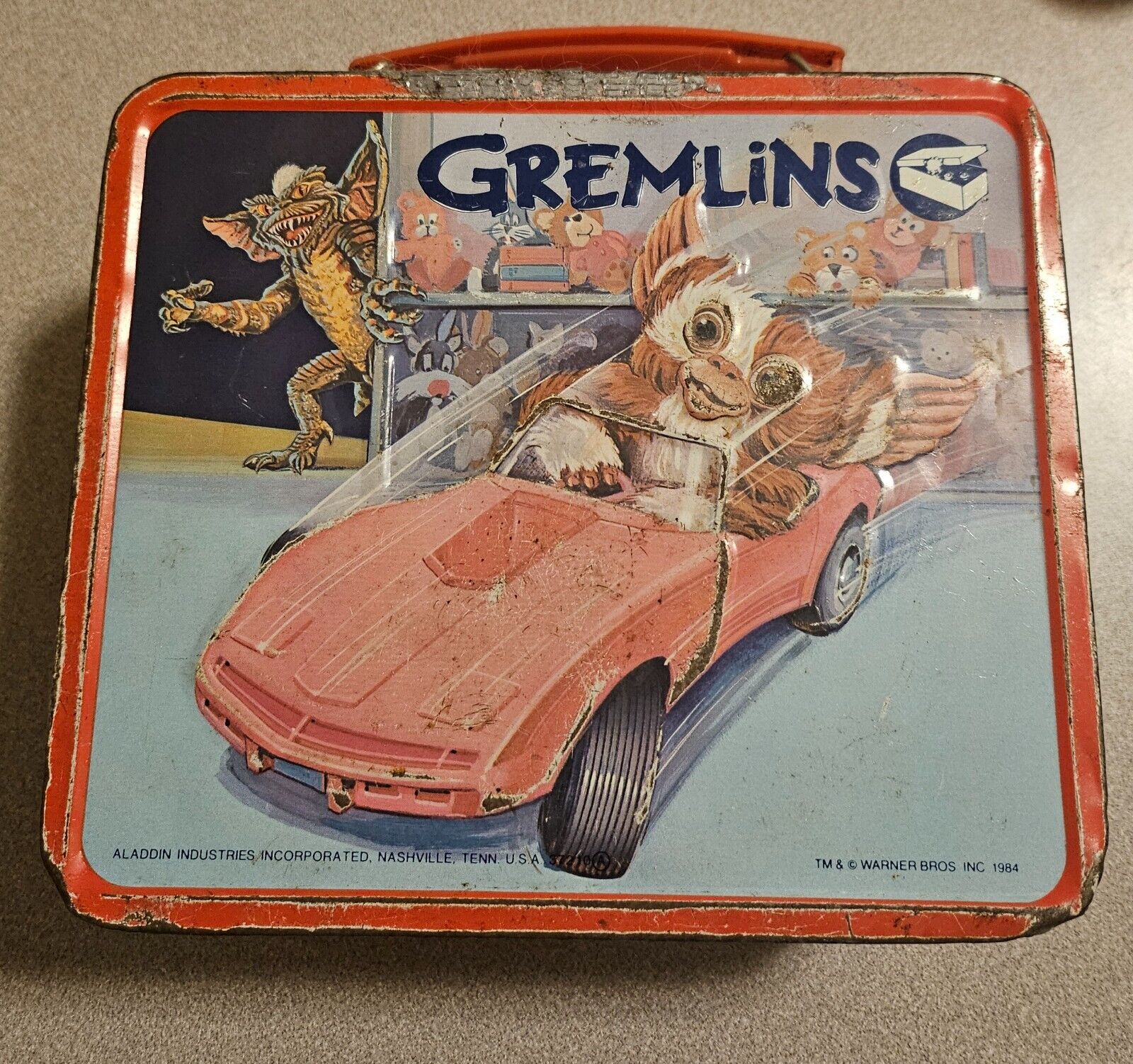 Gremlins Tin Litho Lunch Box Aladdin 1984 Warner Bros