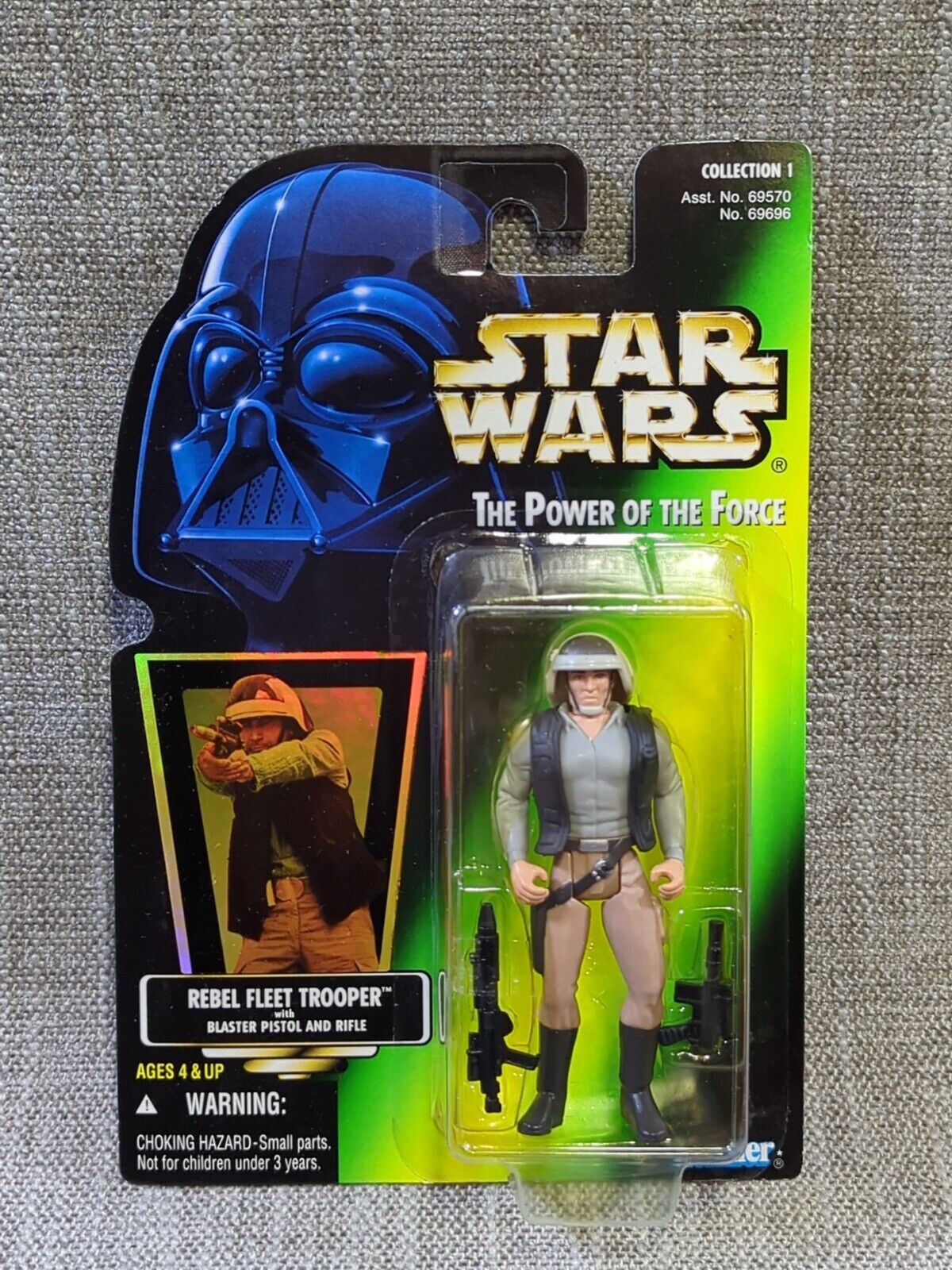 Star Wars Rebel Fleet Trooper Power Of The Force Holographic Kenner New