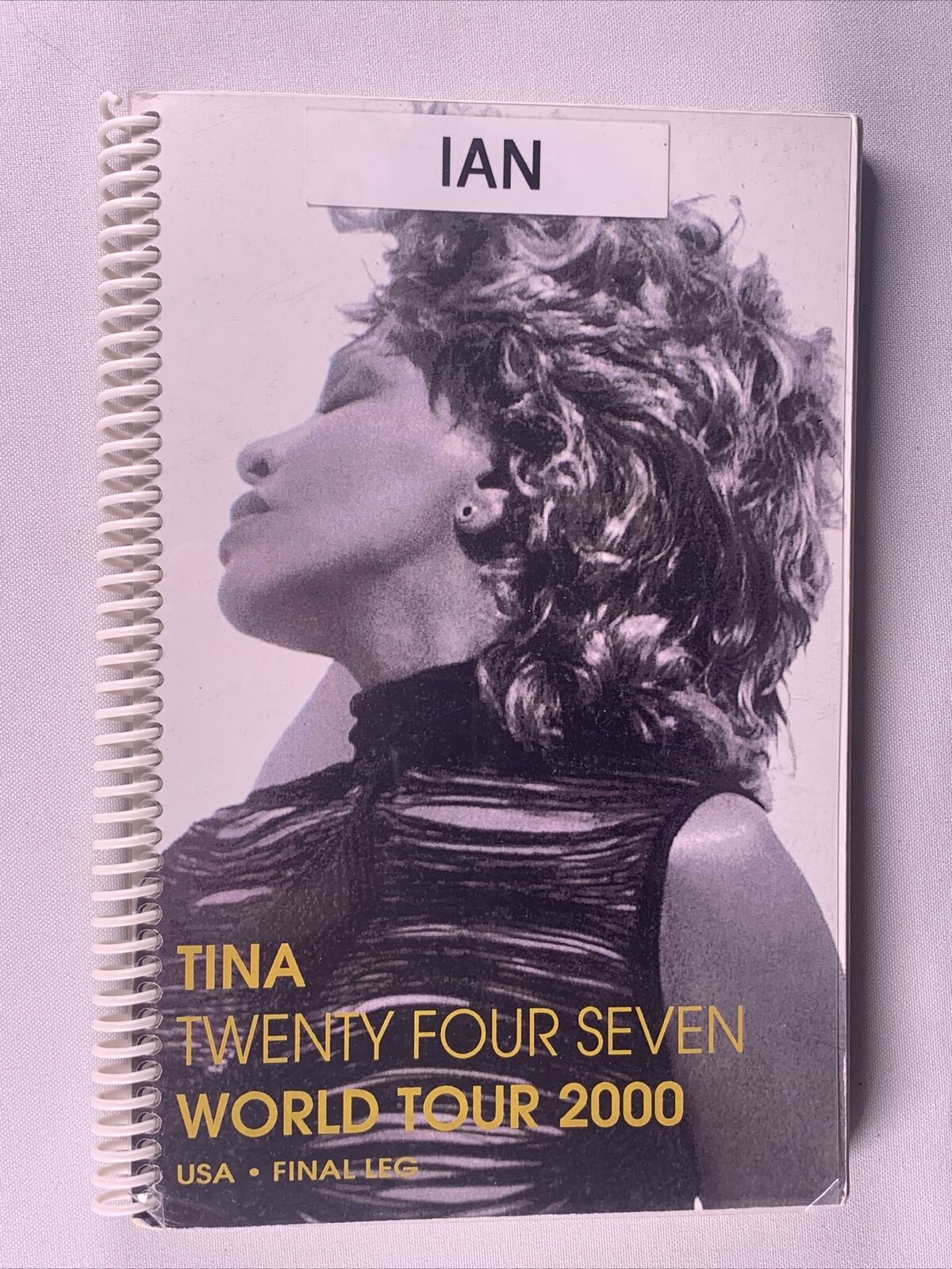 Tina Turner Itinerary Original Vintage Twenty Four Seven World Tour USA 2000 #2