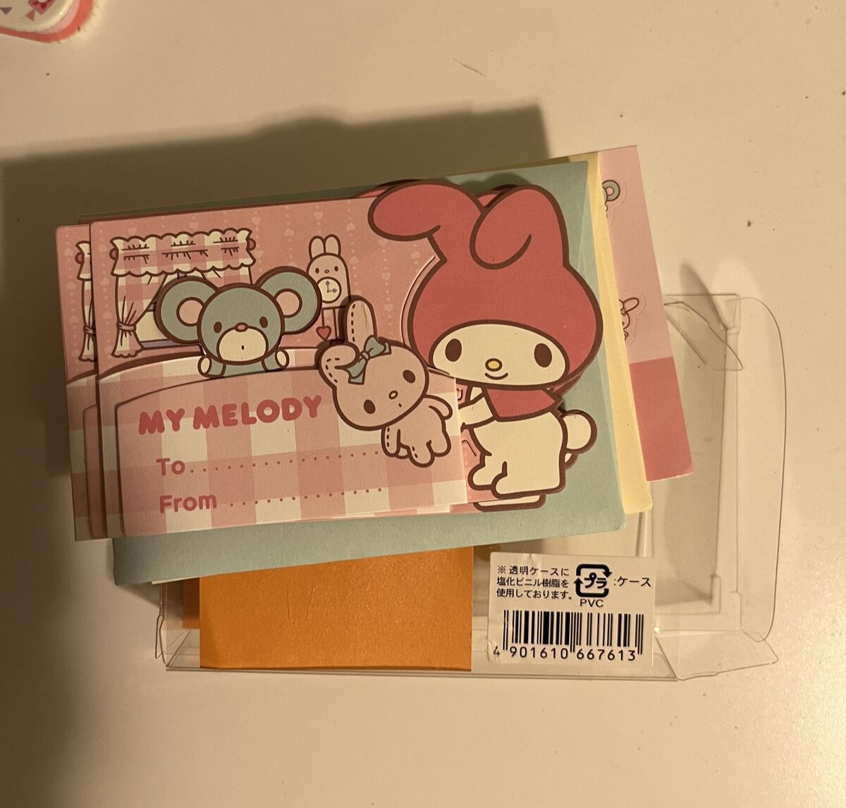 VINTAGE & NEW Sanrio My Melody Stationery Box  Memo Pad & Envelopes Card Gift