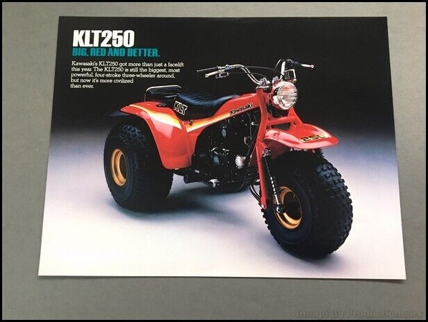 1982 1983 Kawasaki KLT250  ATC 3-wheeler 1-page Vintage Sales Brochure Sheet