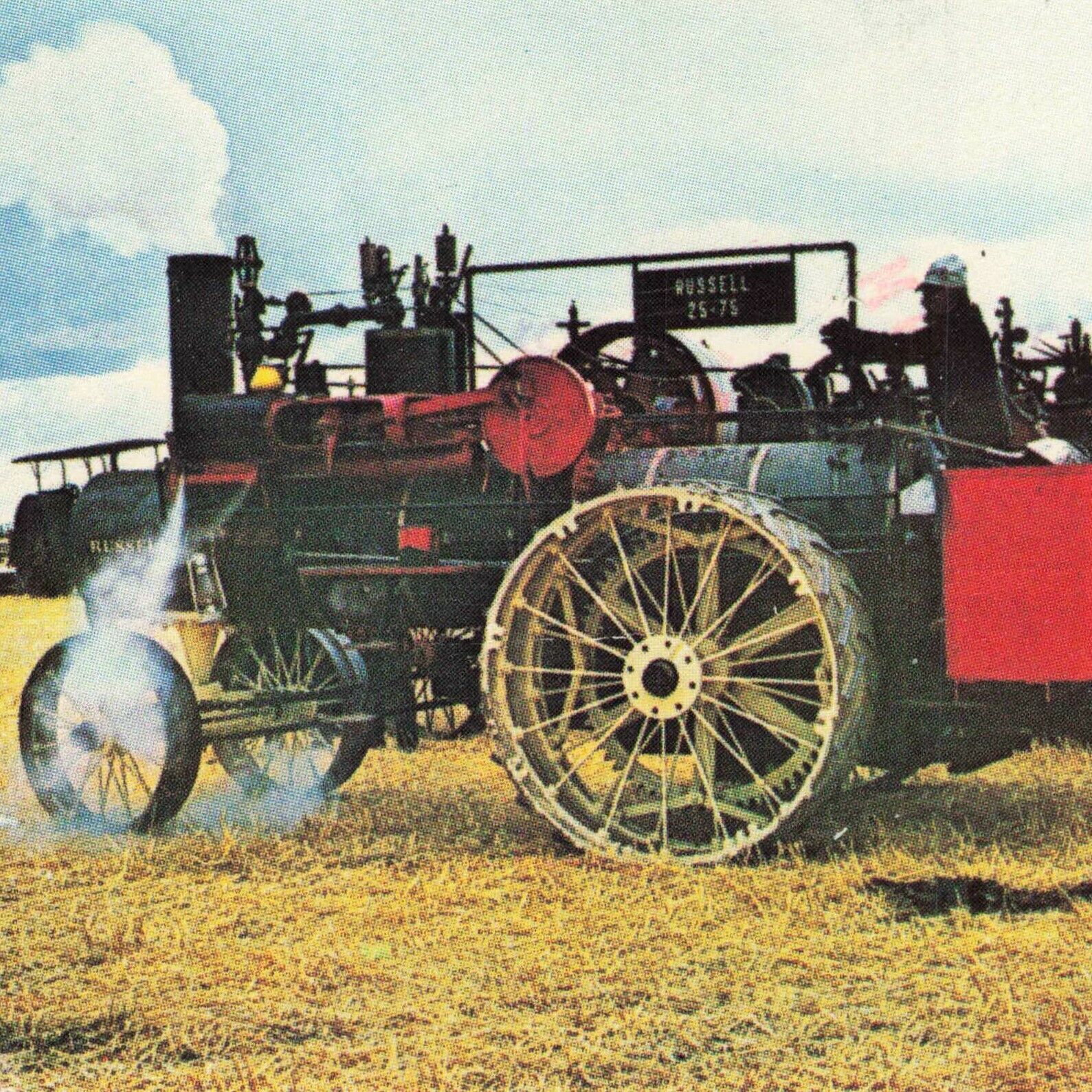 Makoti Threshers Association North Dakota ND 1989 Chrome Steam Engines Postcard