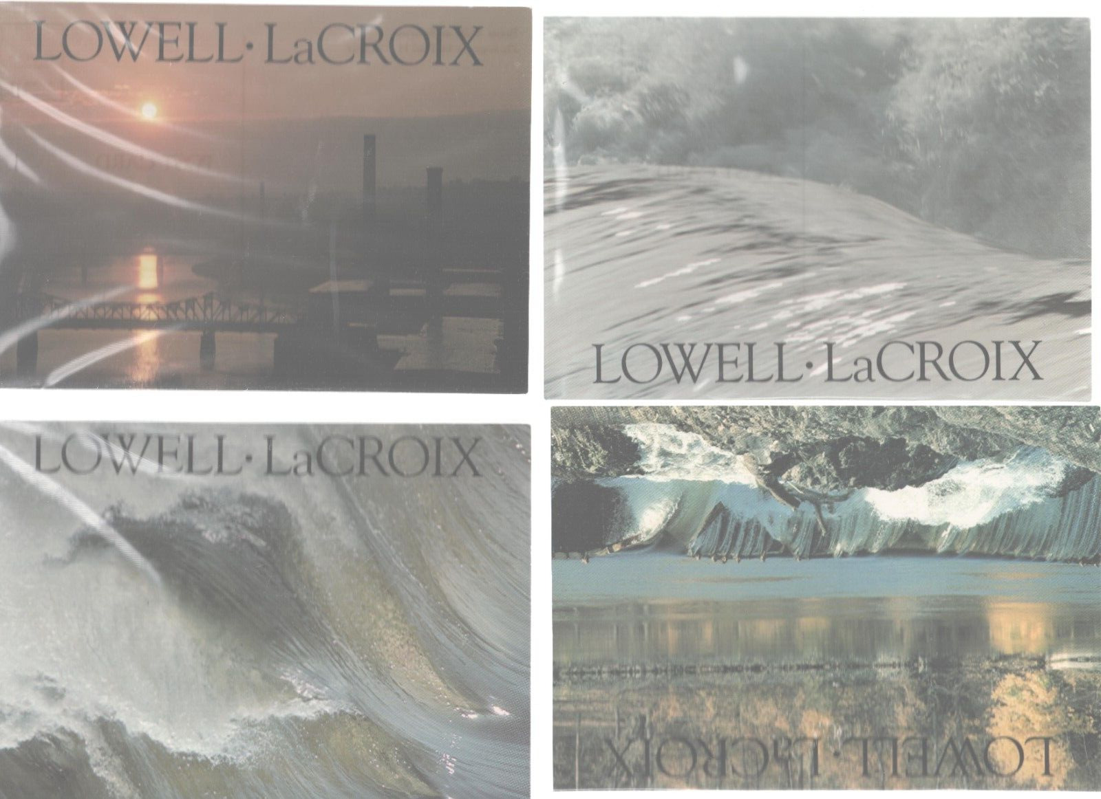 Postcards, Lowell, MA, Pawtucket Dam, Merrimack River, Paul Lacroix Art Cards