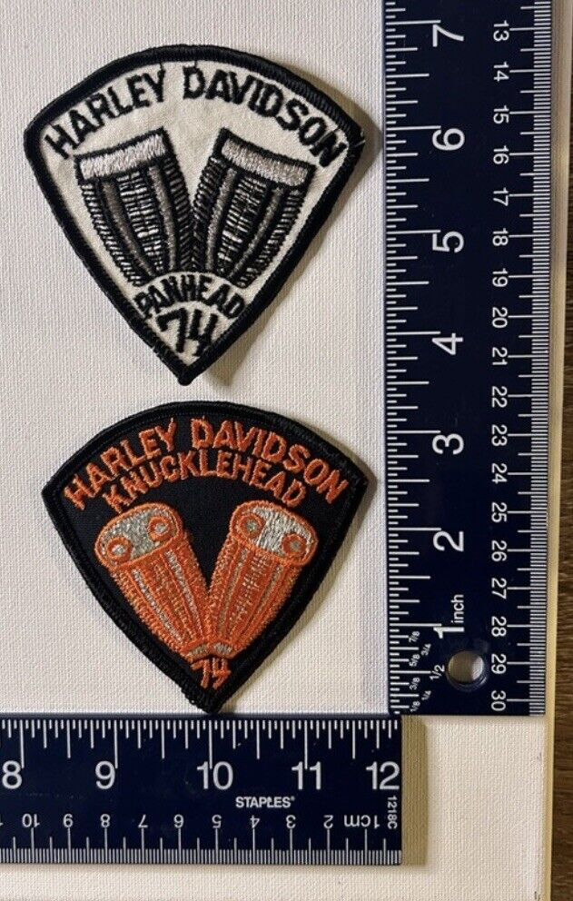 Authentic Vintage Harley-Davidson Knuckleheads Panheads  Combo Set Emblems