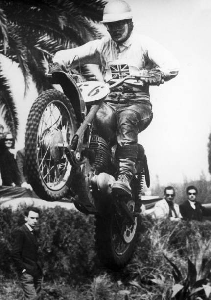 Dave Bickers at the Spanish Motocross Championships in 1963 Old Photo