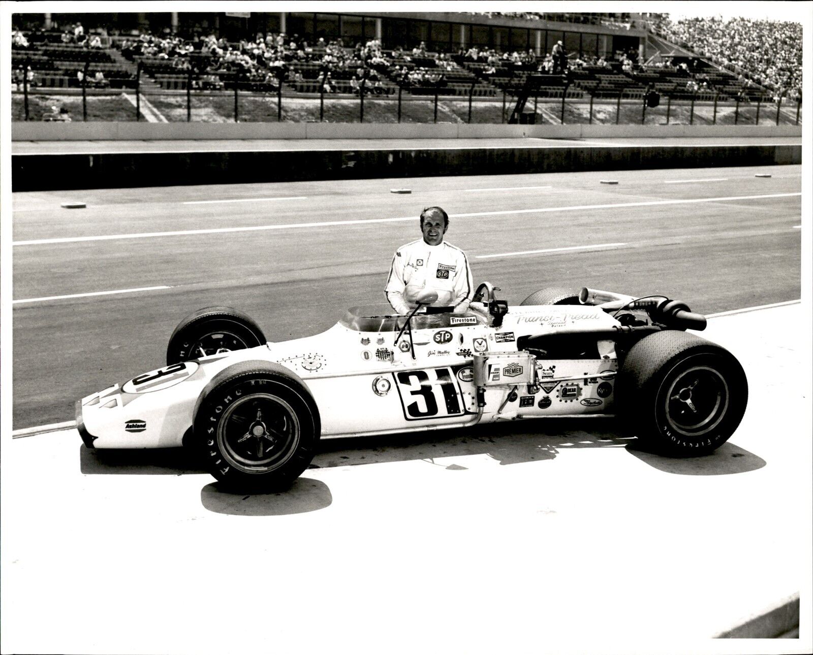 LD321 1970 Original Darryl Norenberg Photo JIM MALLOY #31 CALIFORNIA 500 RACE