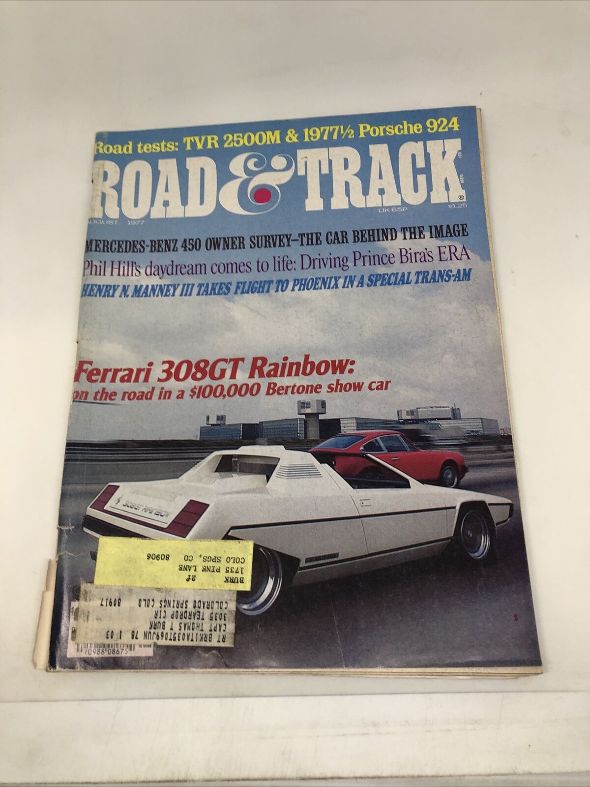 Road & Track Magazine August 1977