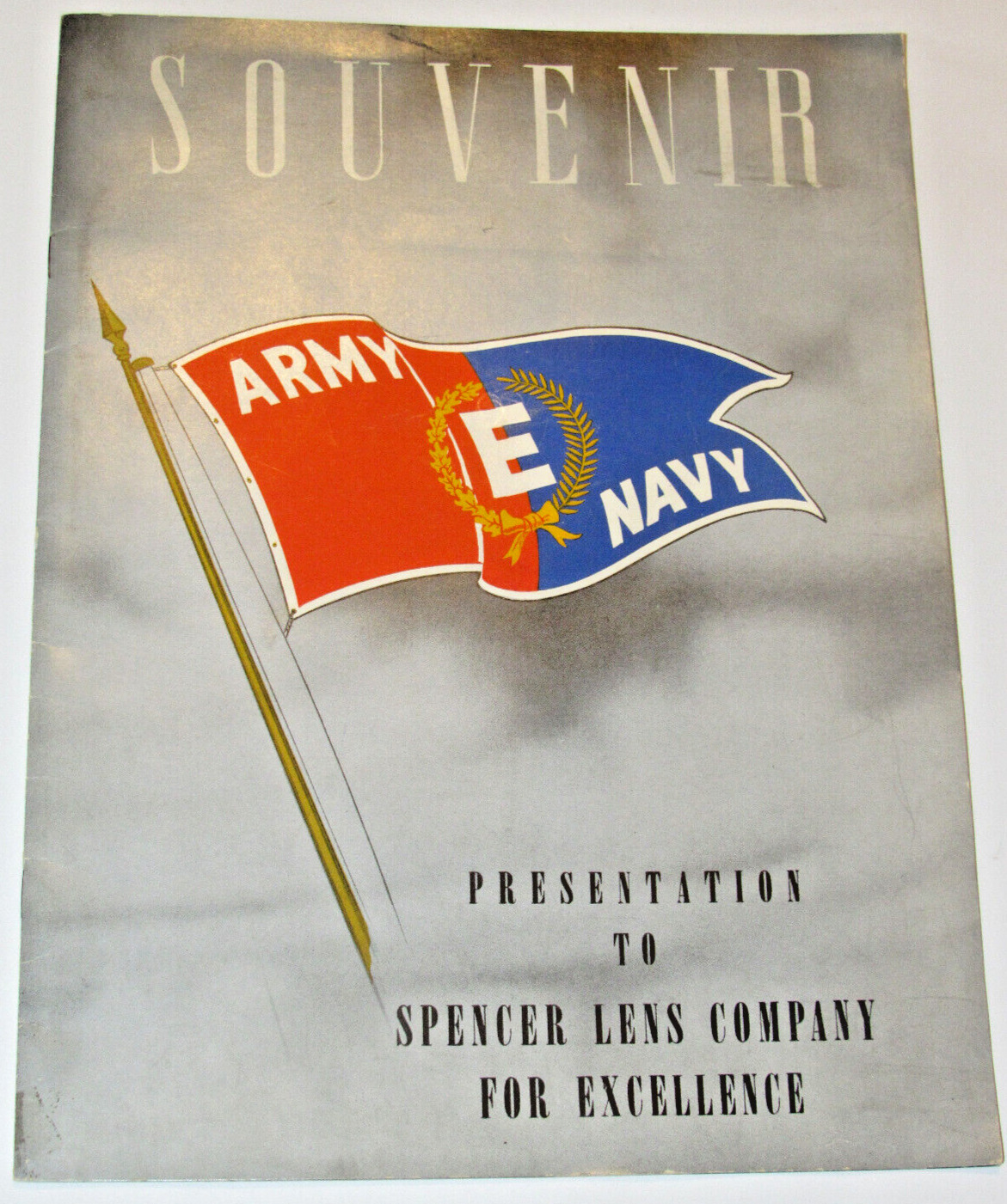 VTG 1943 WWII SPENCER LENS/AO SOUVENIR WAR EFFORT PROGRAM PICTURES BUFFALO, NY