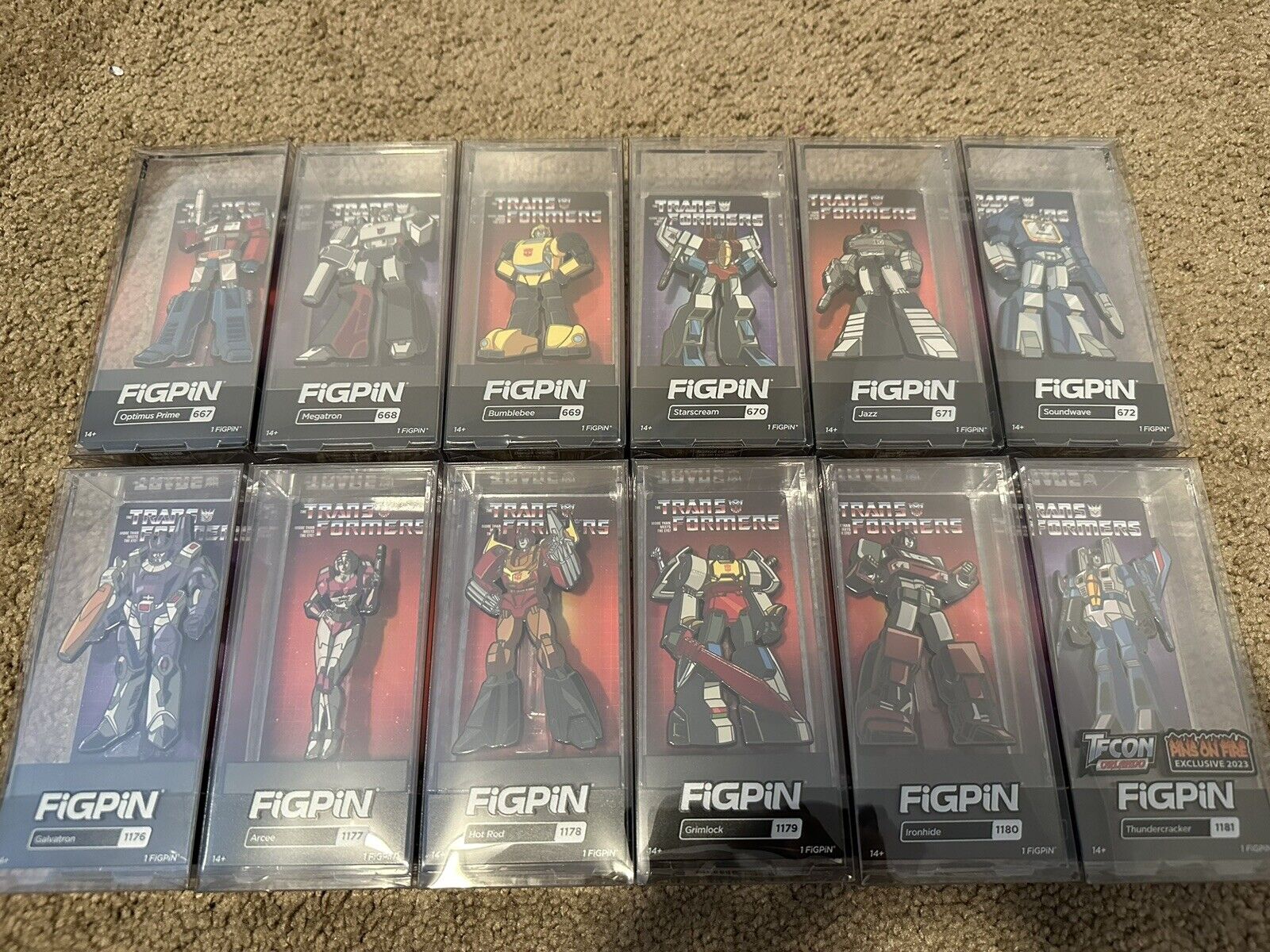 FiGPiN Lot Of 12 - Transformers