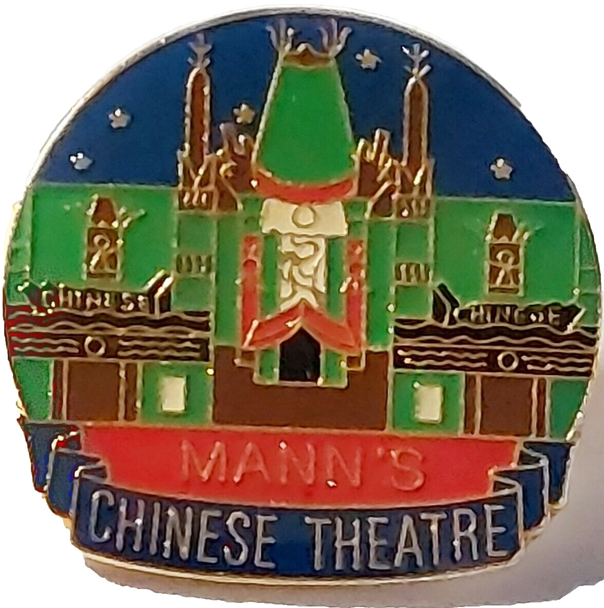 Mann\'s Chinese Theatre Hollywood California Lapel Pin
