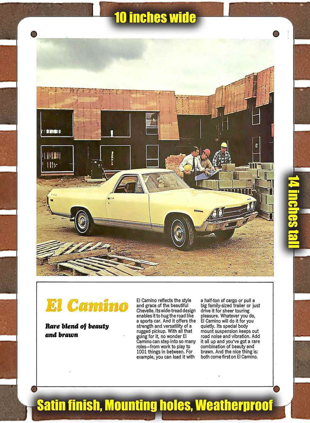 Metal Sign - 1969 Chevrolet El Camino 3- 10x14 inches