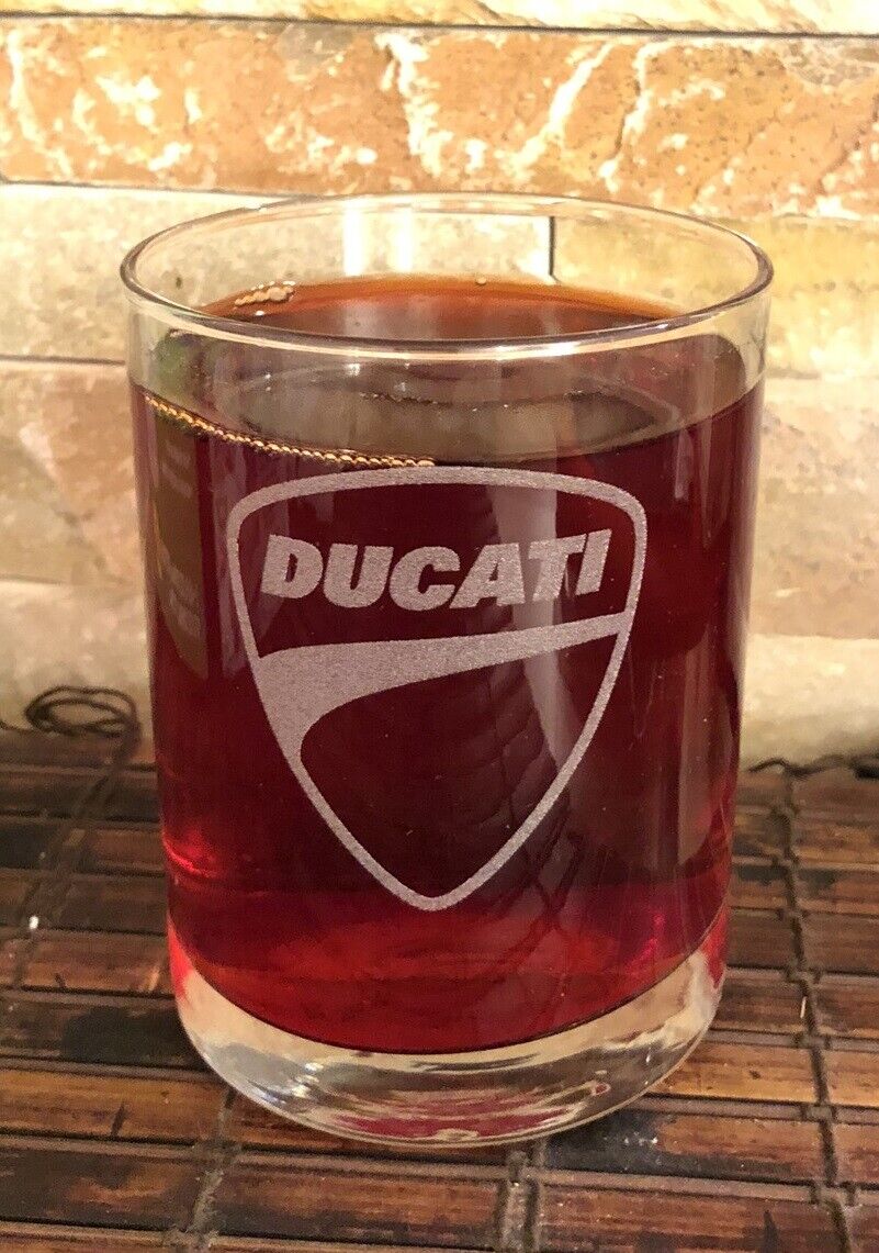 DUCATI - Collectible Whiskey Glass 8 Oz