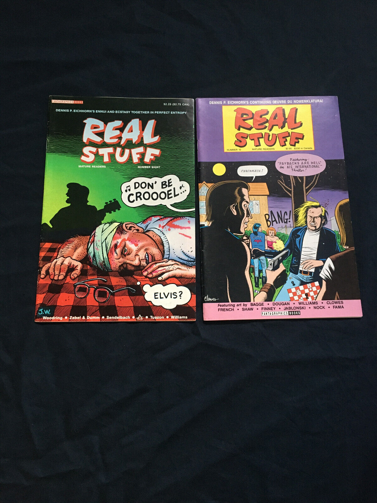 Lot of 2 Indie Comics Real Stuff#8 & #10 by Dennis P. Eichhorn and various