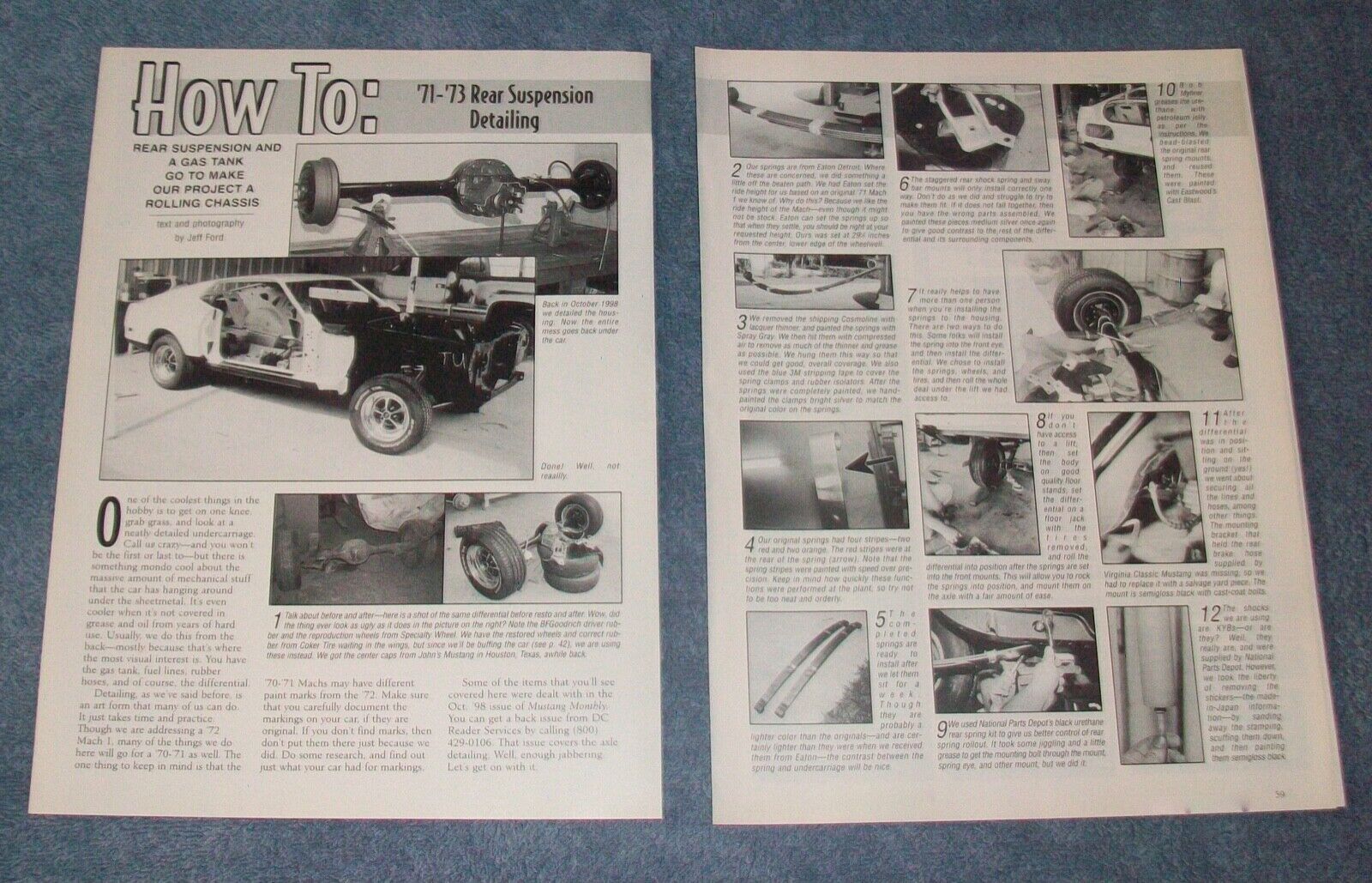 1971-73 Mustang Rear Suspension Detailing How-To Tech Info Article Mach 1