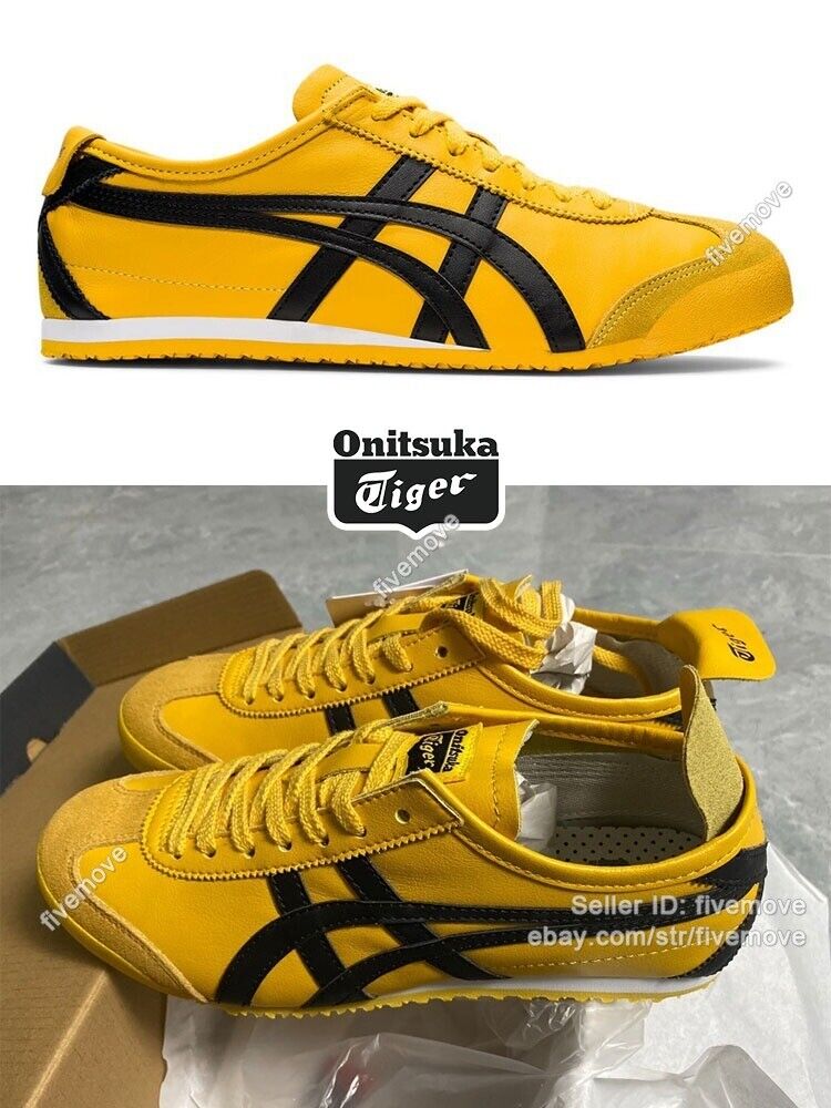 NEW Classic Onitsuka Tiger MEXICO 66 Sneakers Yellow/Black Unisex 1183C102-751