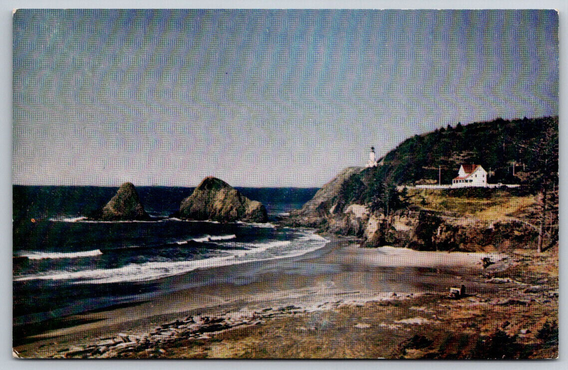 Heceta Head Oregon Coast Oregon ORE Postcard VTG