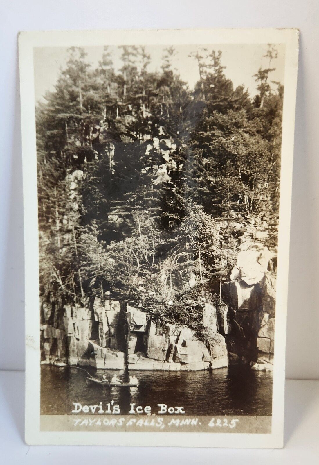RPPC Devil\'s Ice Box Taylors Falls Minnesota 1948 Posted Real Photo Postcard Vtg
