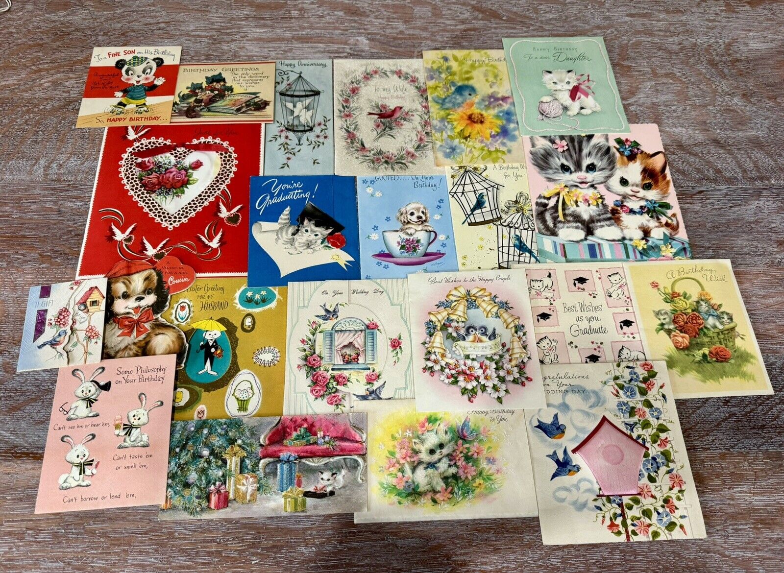 Vintage Holiday Greeting Cards MCM 1940s-60s Crafts, Decor, Scrapbook 280+