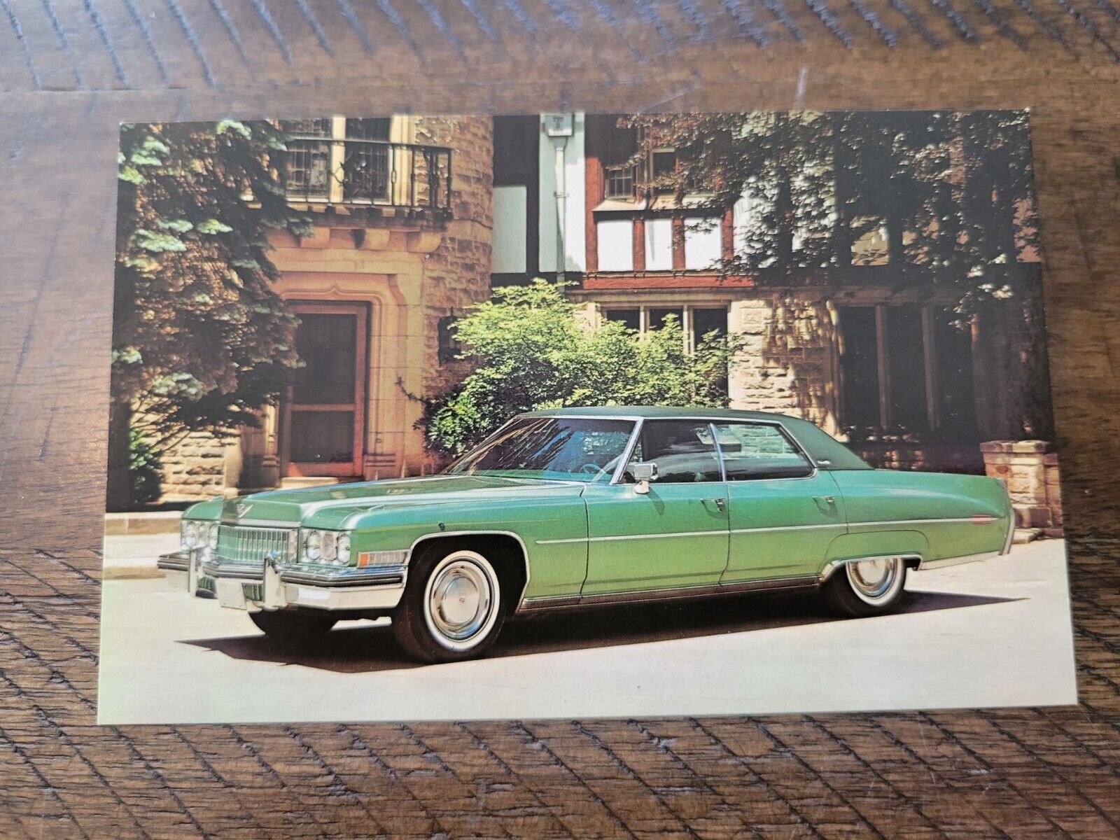 Postcard Automotive Advertising 1973 GM Cadillac Sedan Deville