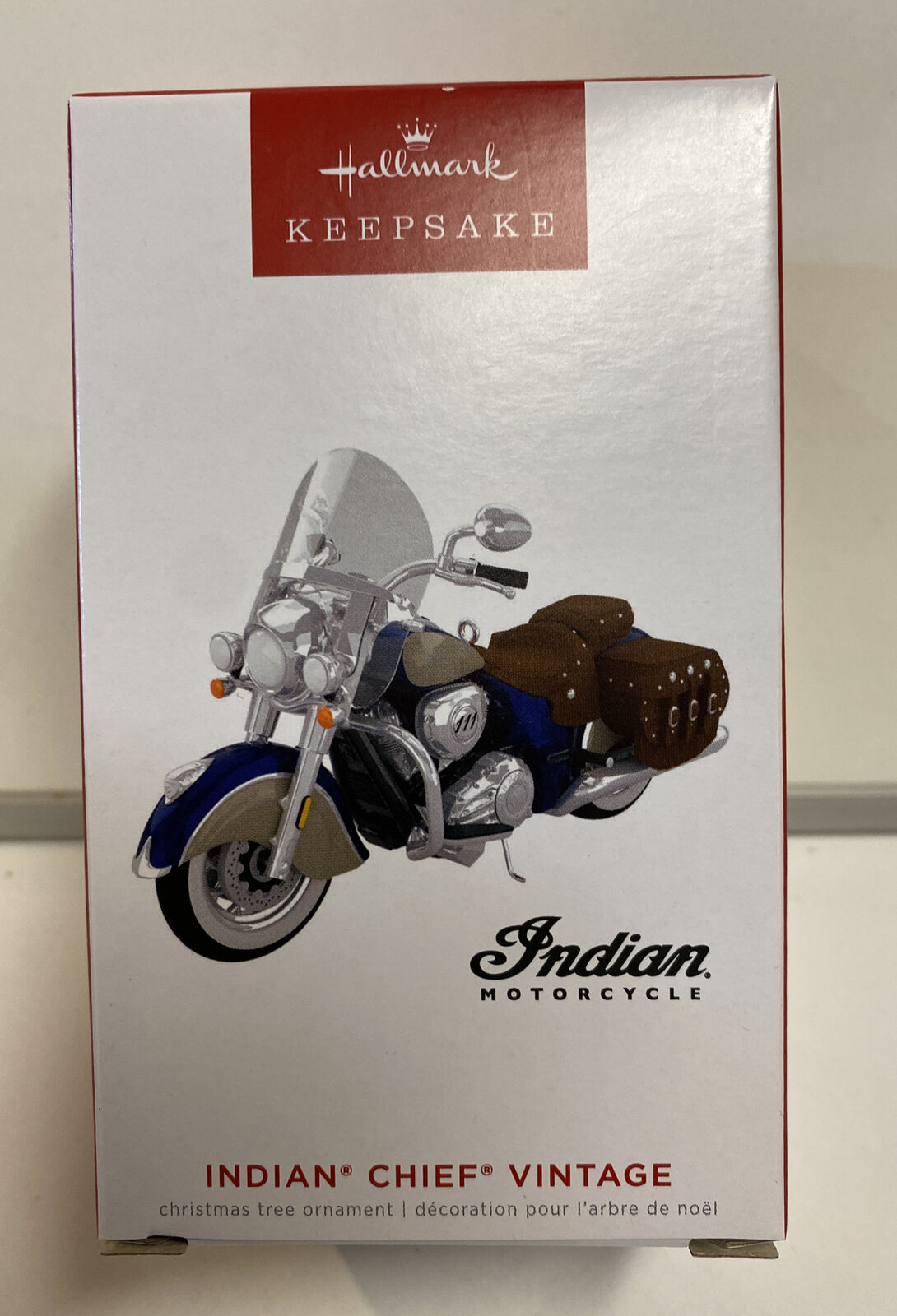 2022 Hallmark Keepsake Indian Chief Vintage Motorcycle Ornament