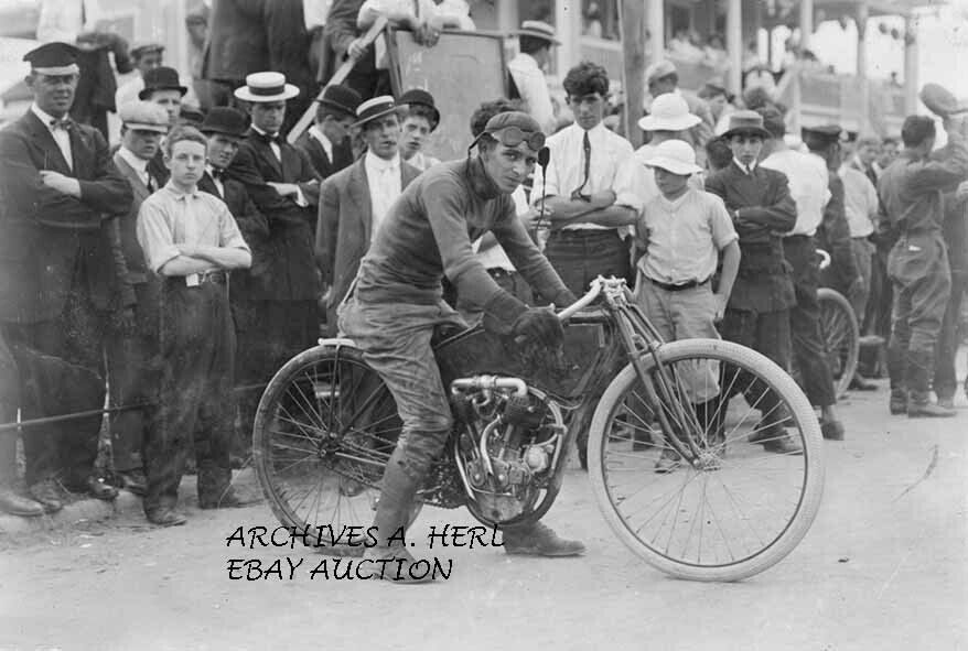 Flying Merkel motorcycle 1910 Morty Graves motorcycle photo photograph