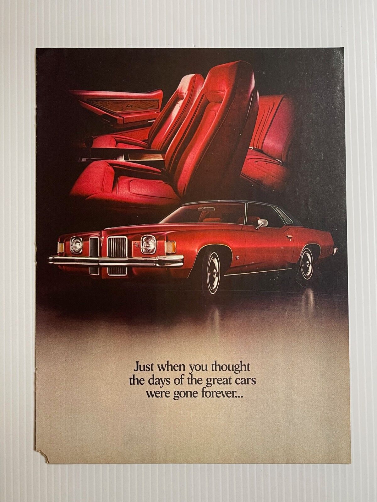 Original 1973 Pontiac Grand Prix Car Sales Brochure *Showroom Booklet* (4 Pages)