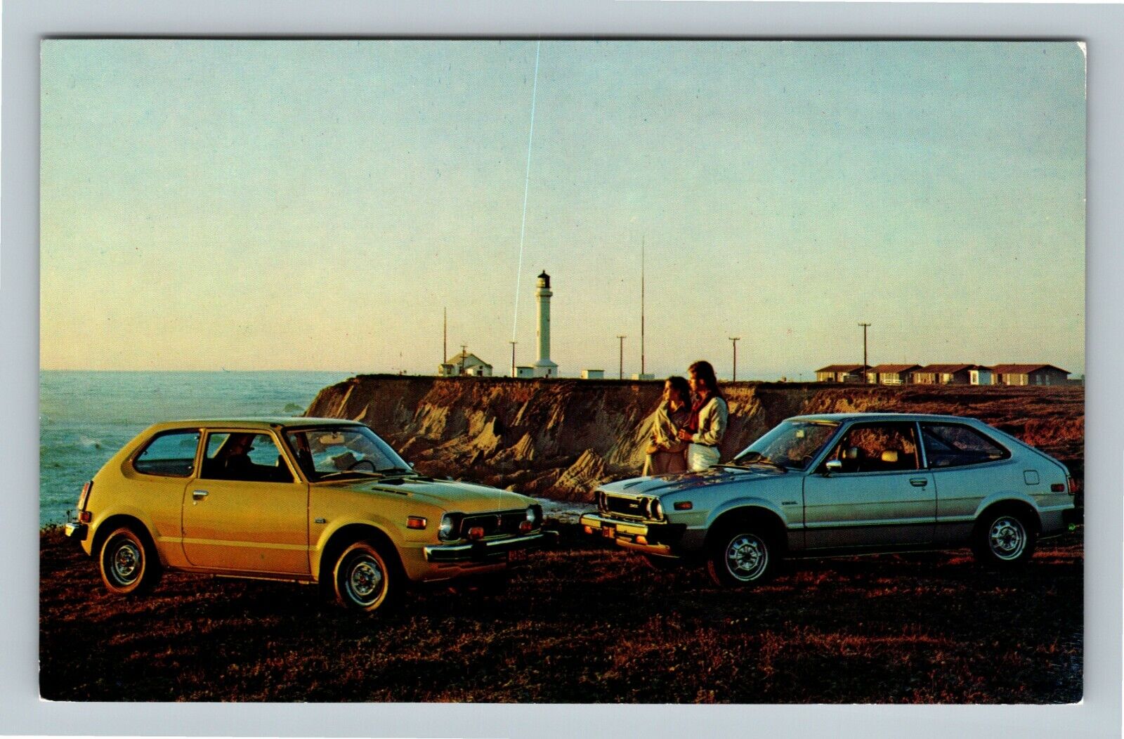 Automobile-1977 Honda CCVC & Accord, 2-Door Hardtop Models, Vintage Postcard