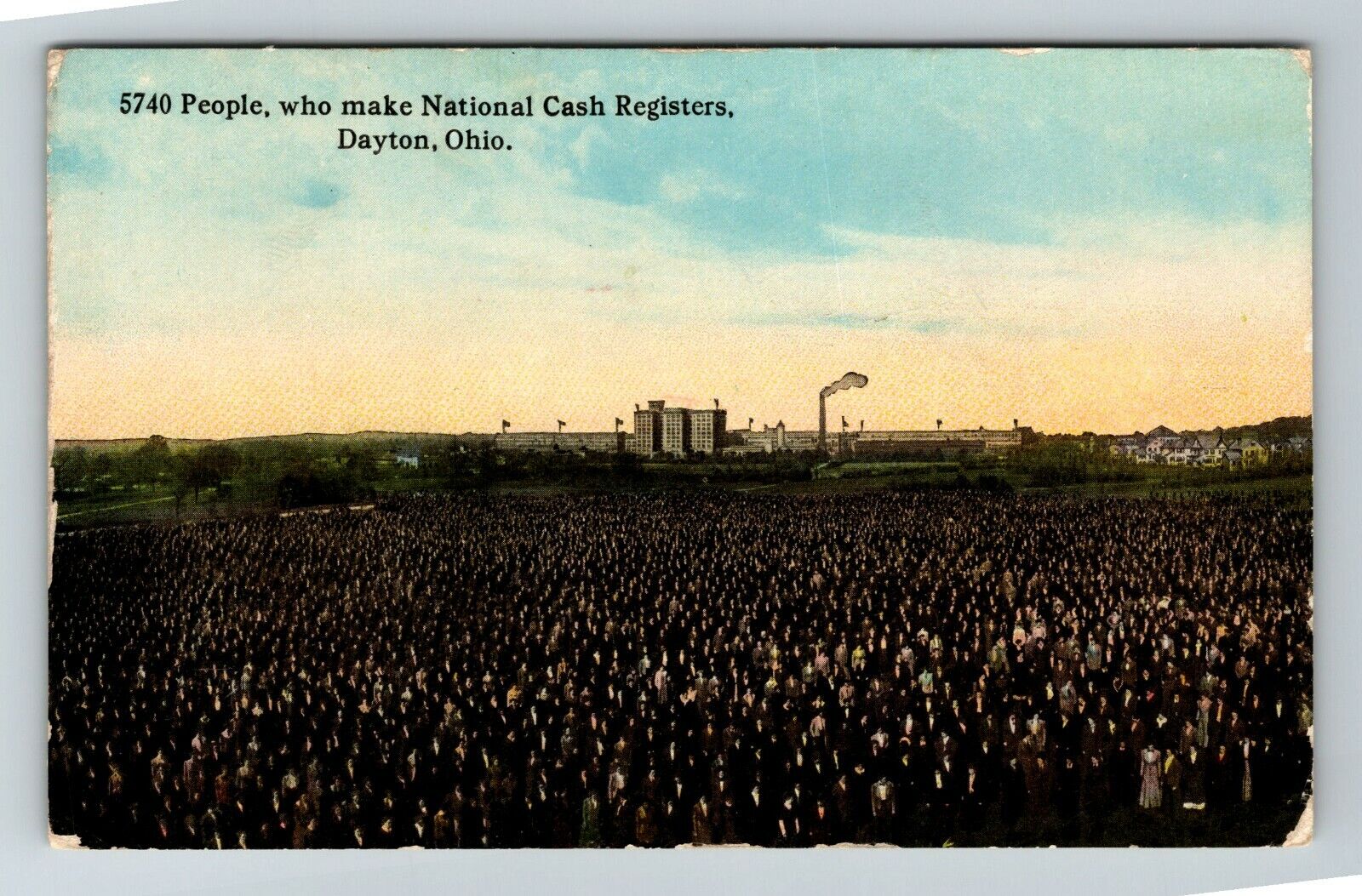 Dayton OH-Ohio, 5740 People Who Make National Cash Registers Vintage Postcard