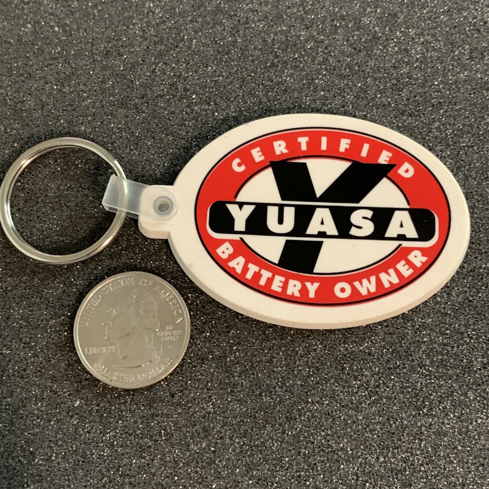 Certified YUASA Battery Owner Promo Keychain Key Ring #41471