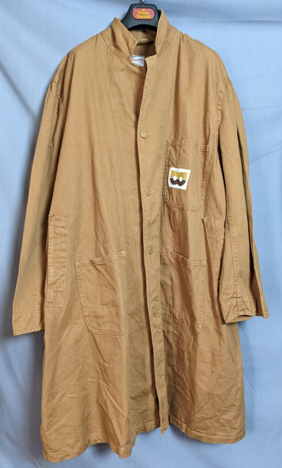 Original 1960s Tan Cotton Jacket by \'Harpoon\' Sanforized - Size 48