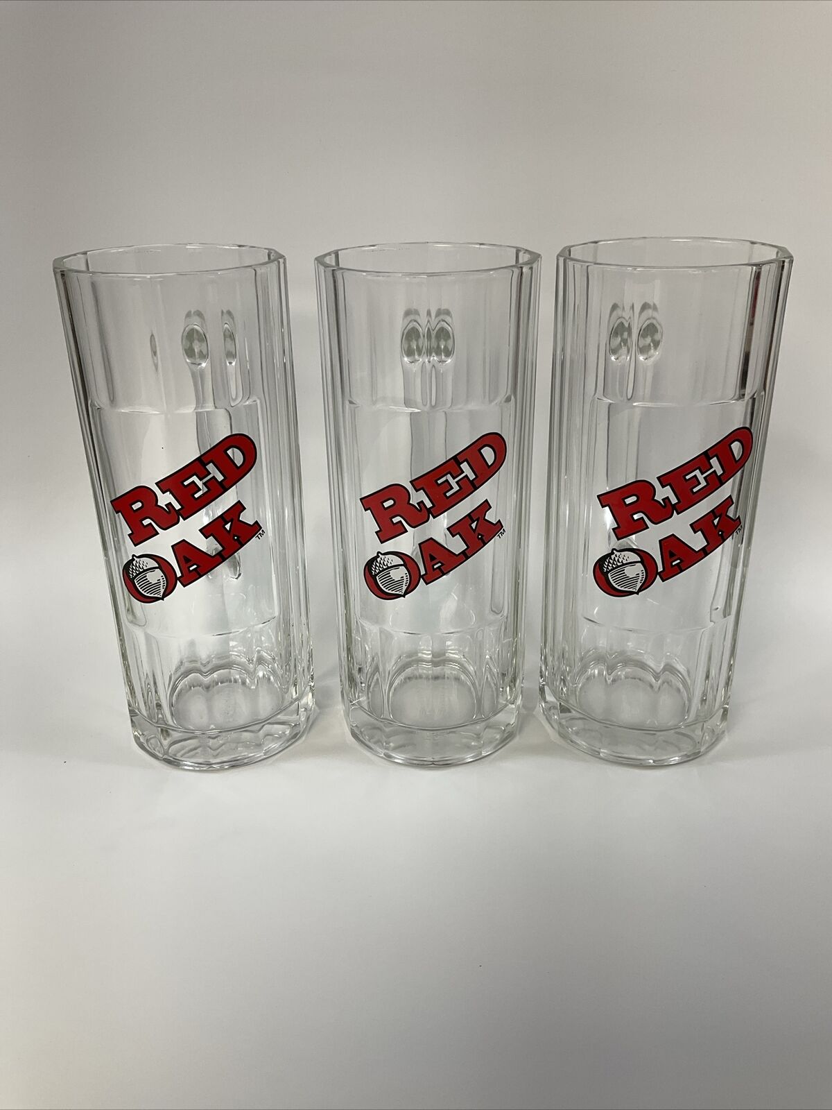 Red Oak Oak Pint Glass Set Of 3
