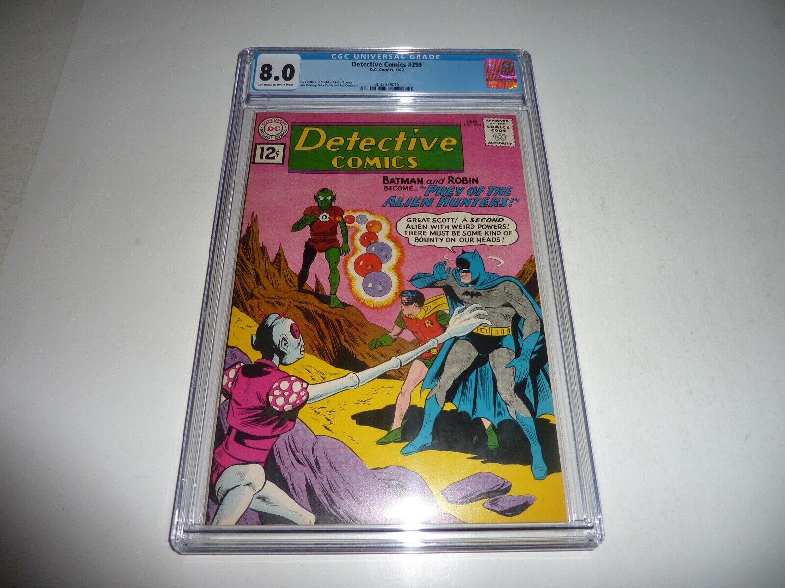 DETECTIVE COMICS #299 DC Comics 1962 Batman Robin CGC 8.0 OW/WP Silver Age