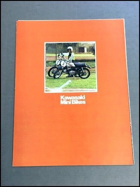1976 Kawasaki KV75 KD80 KD100M KM100 Motorcycle Bike Vintage Brochure Catalog