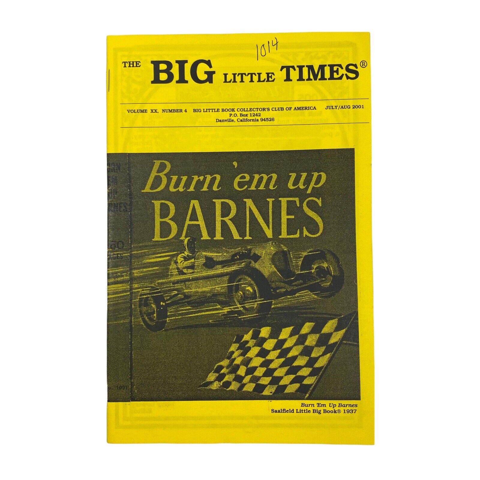 THE BIG LITTLE TIMES Book Collector\'s Club Fan Zine Vol.20 #4 Burn \'Em Up Barnes