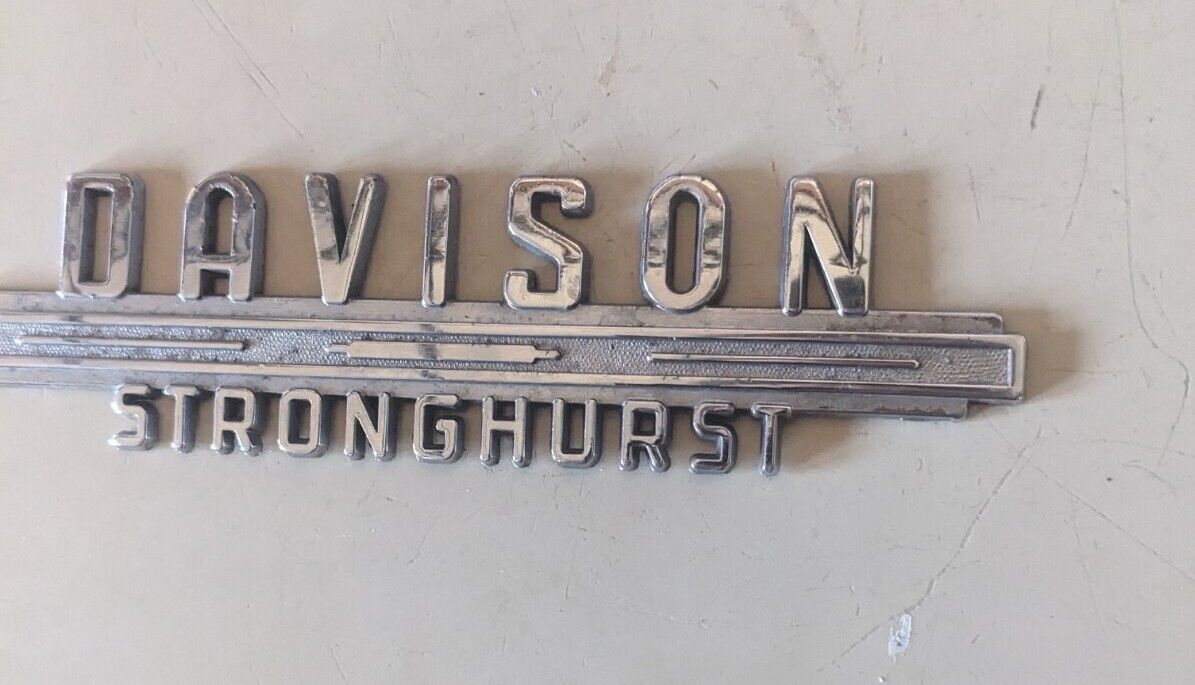 Vintage Dealer Badge. Davison Strong Hurst Motors  Very Rare