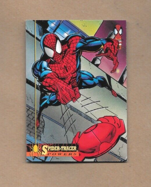 1994 Fleer Spider-Man Spider-Tracer Powers Card #4 Peter Parker NM/MT