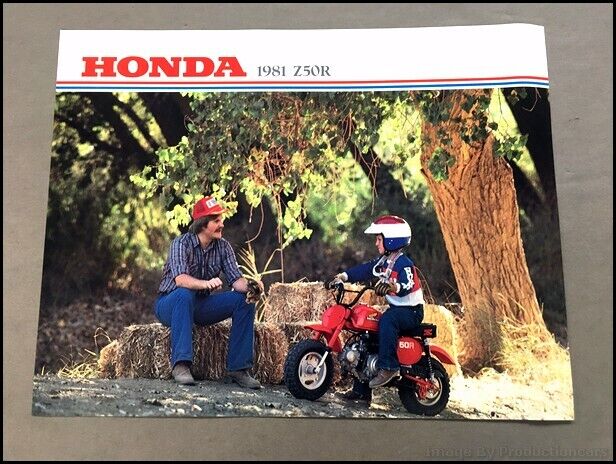 1981 Honda Z50R Motorcycle Bike 1-page Vintage Brochure Spec Sheet