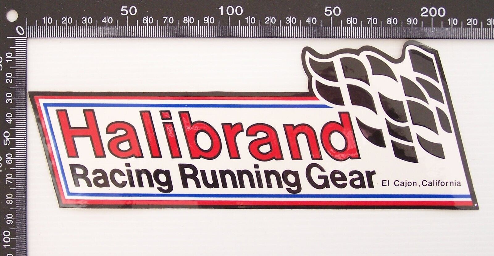 VINTAGE HALIBRAND RACING RUNNING GEAR CAR RACE SPONSOR ADVERTISING PROMO STICKER