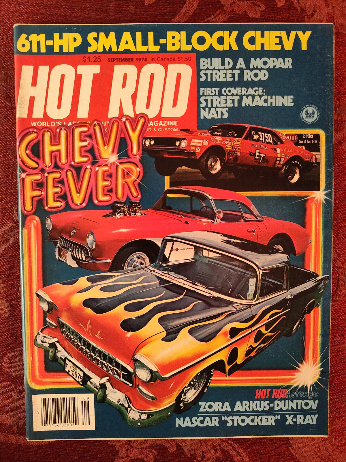 Rare HOT ROD Car Magazine September 1978 CHEVY FEVER Camaro Vette Nomad Pickup