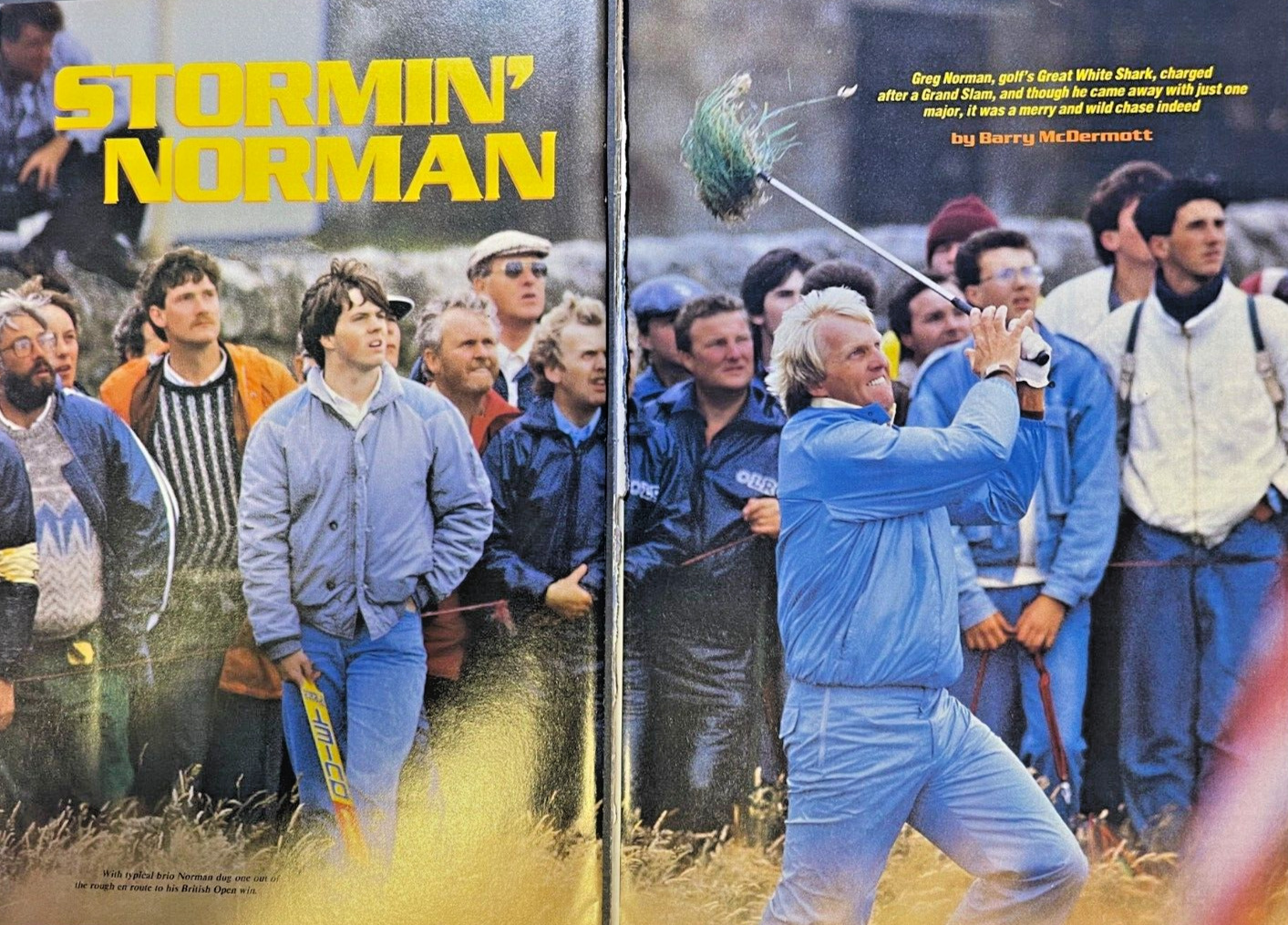 1986 Golfer Greg Norman illustrated