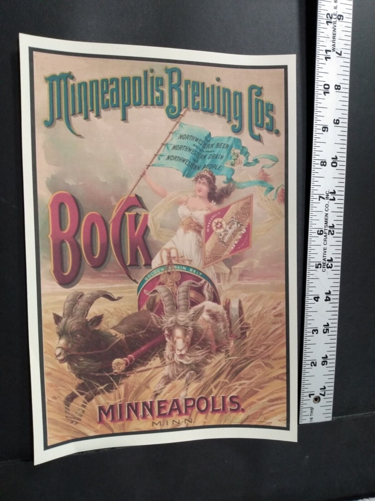 Minneapolis Minnesota Beer Adv Bock Beer