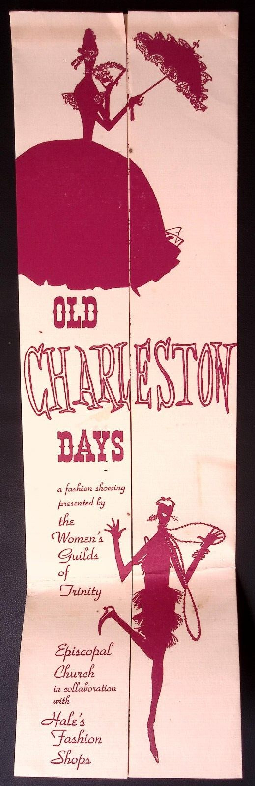1954 LARGE PROGRAM OLD CHARLESTON DAYS WOMEN'S GUILD OF TRINITY HALE'S SHOP  W64