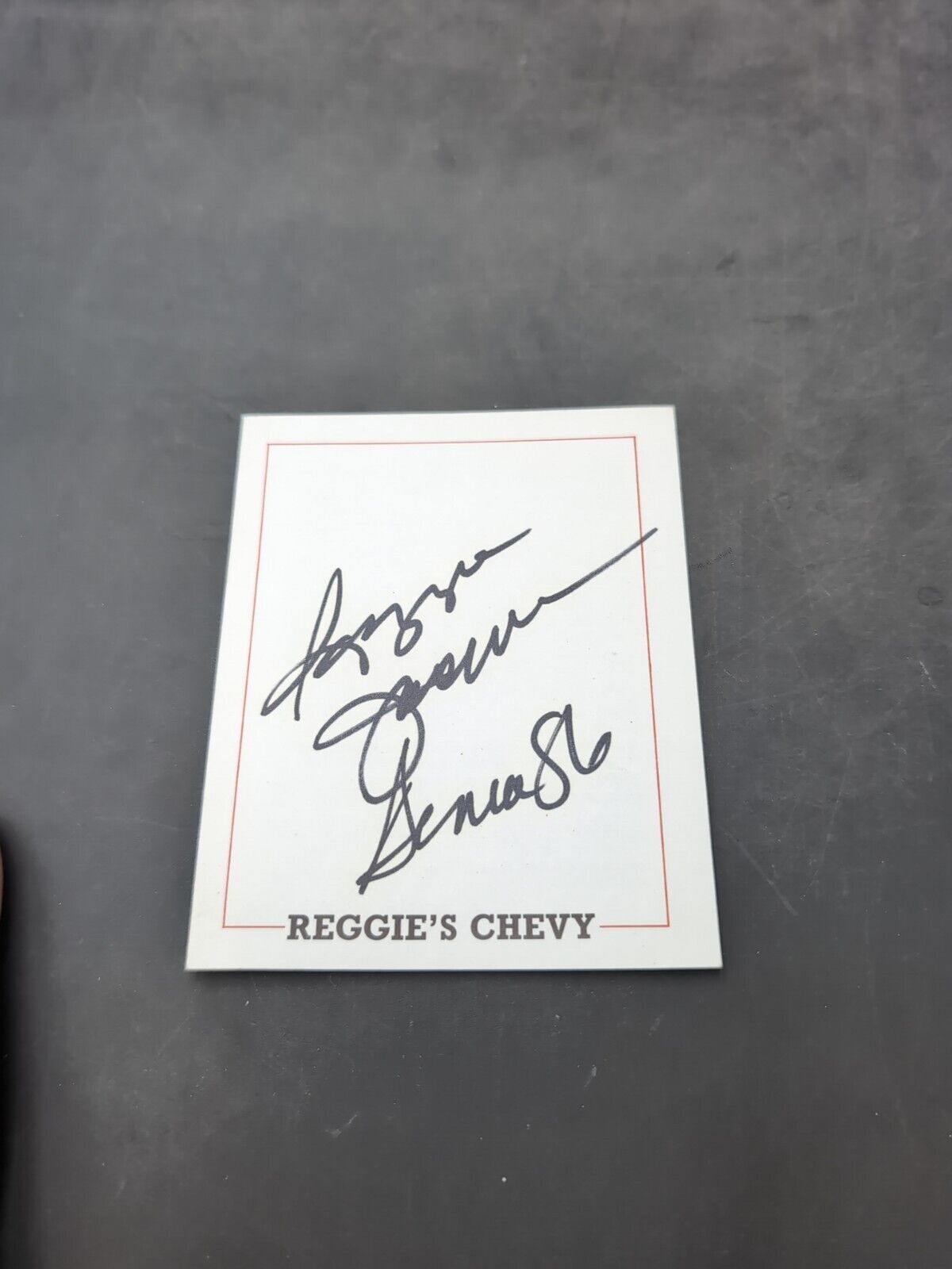 1986 Chevrolet Reggie Jackson Booklet With Signature