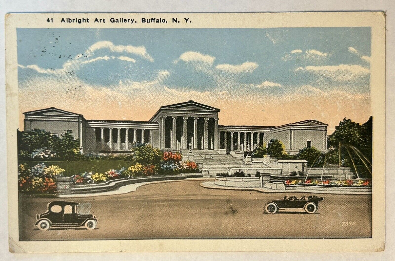 Albright Art Gallery, Buffalo, New York. Vintage Postcard NY