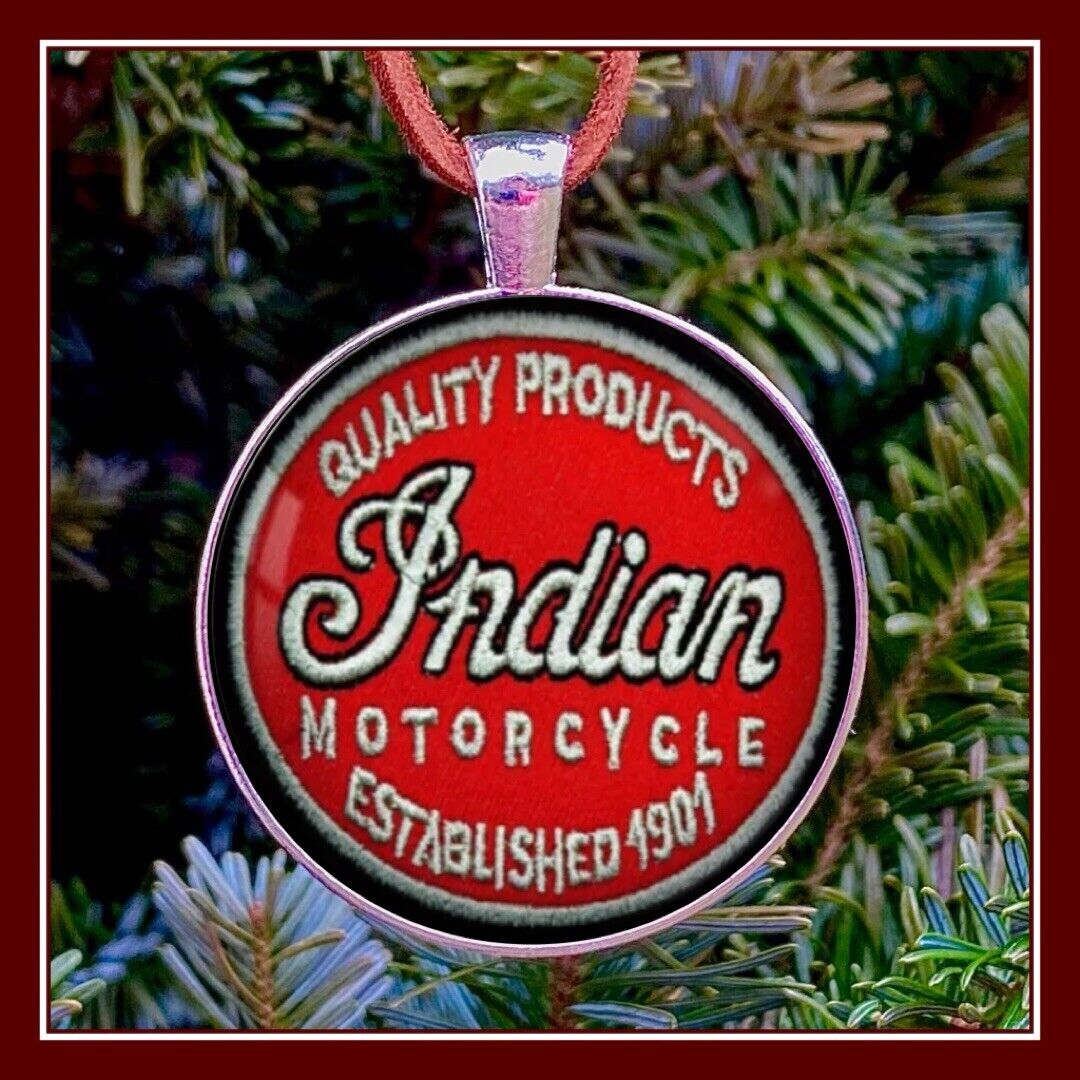 Vintage Indian Patch photo Ornament Motorcycle Patch Photo Ornament